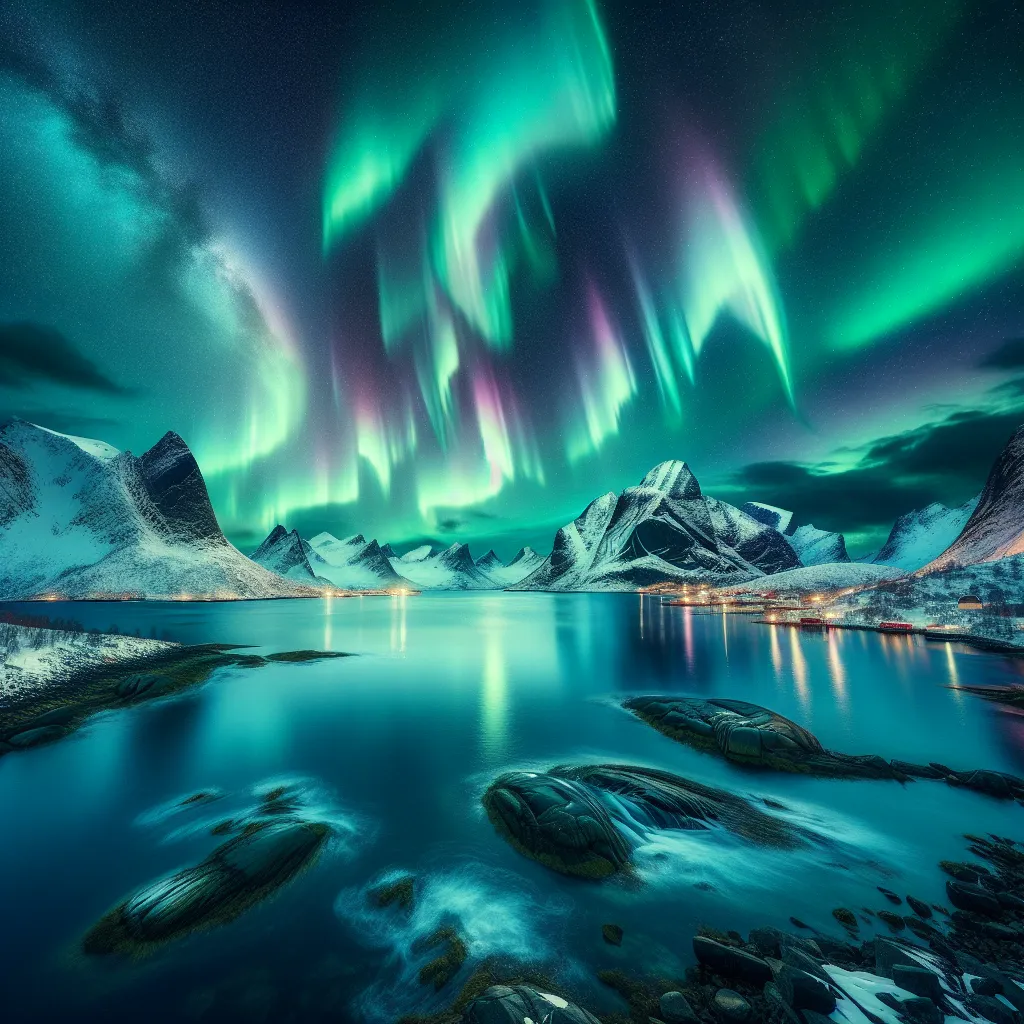 Auroras boreales en Lofoten