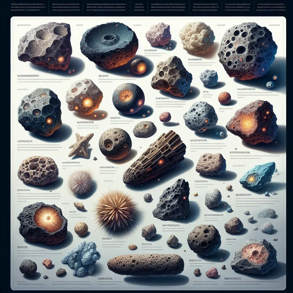 Clasificación y características de los meteoritos
