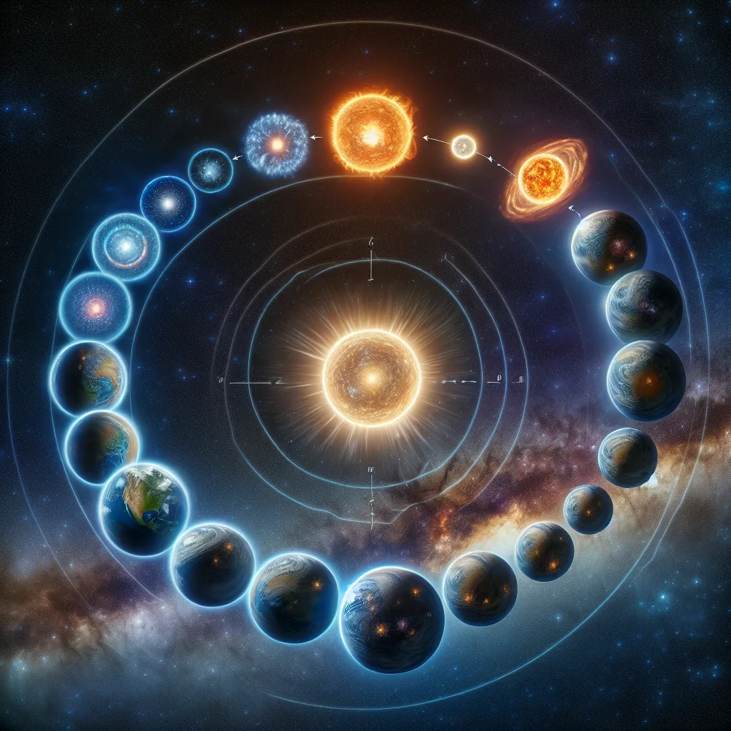 El ciclo de vida de las estrellas en el cielo