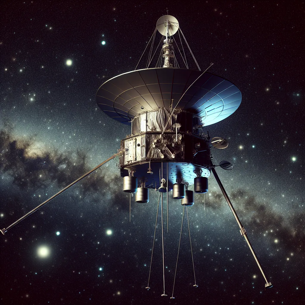 Misión Voyager; la sonda en el espacio