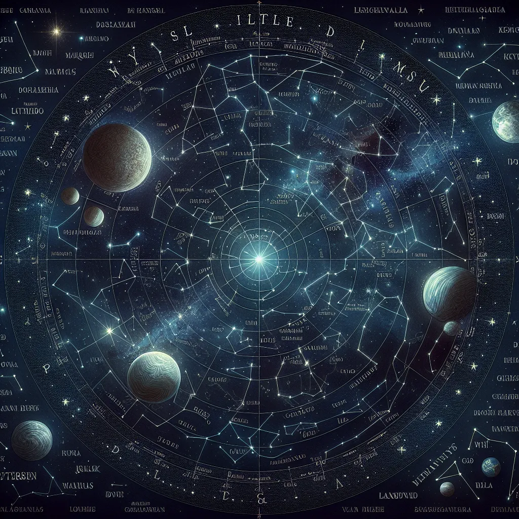 Nombres de constelaciones y estrellas