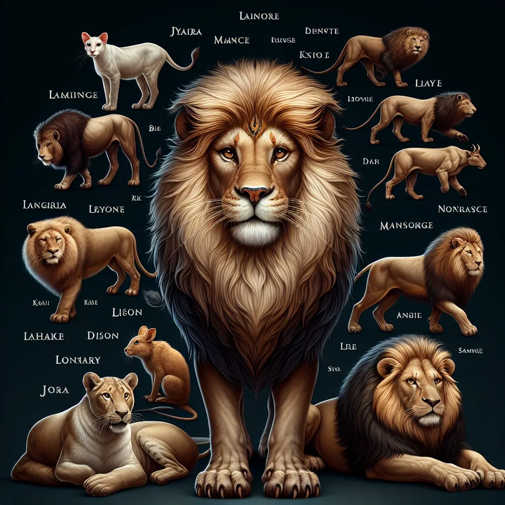 Nombres de leones mitologicos