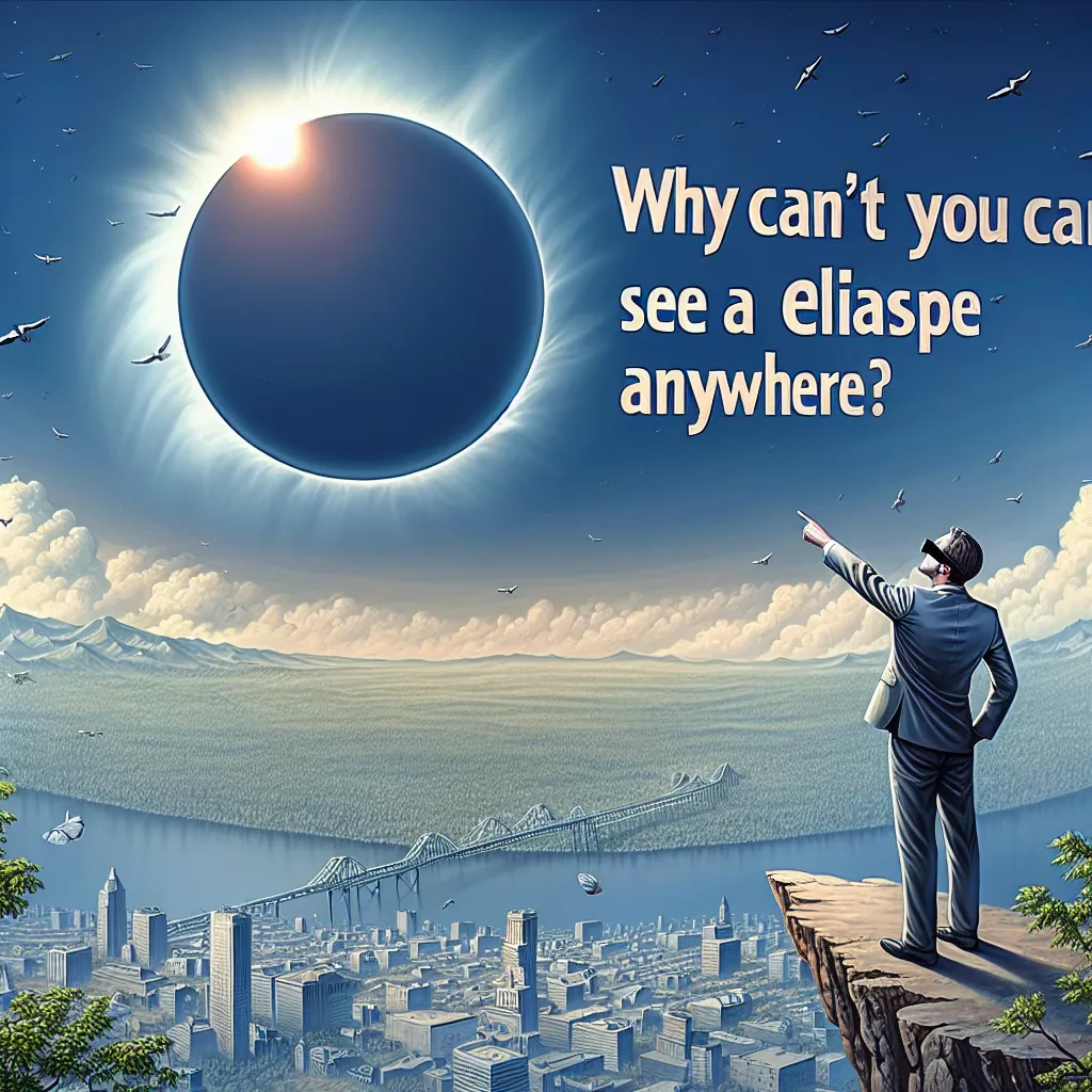 ¿Por qué no puedes ver un eclipse en cualquier lugar?