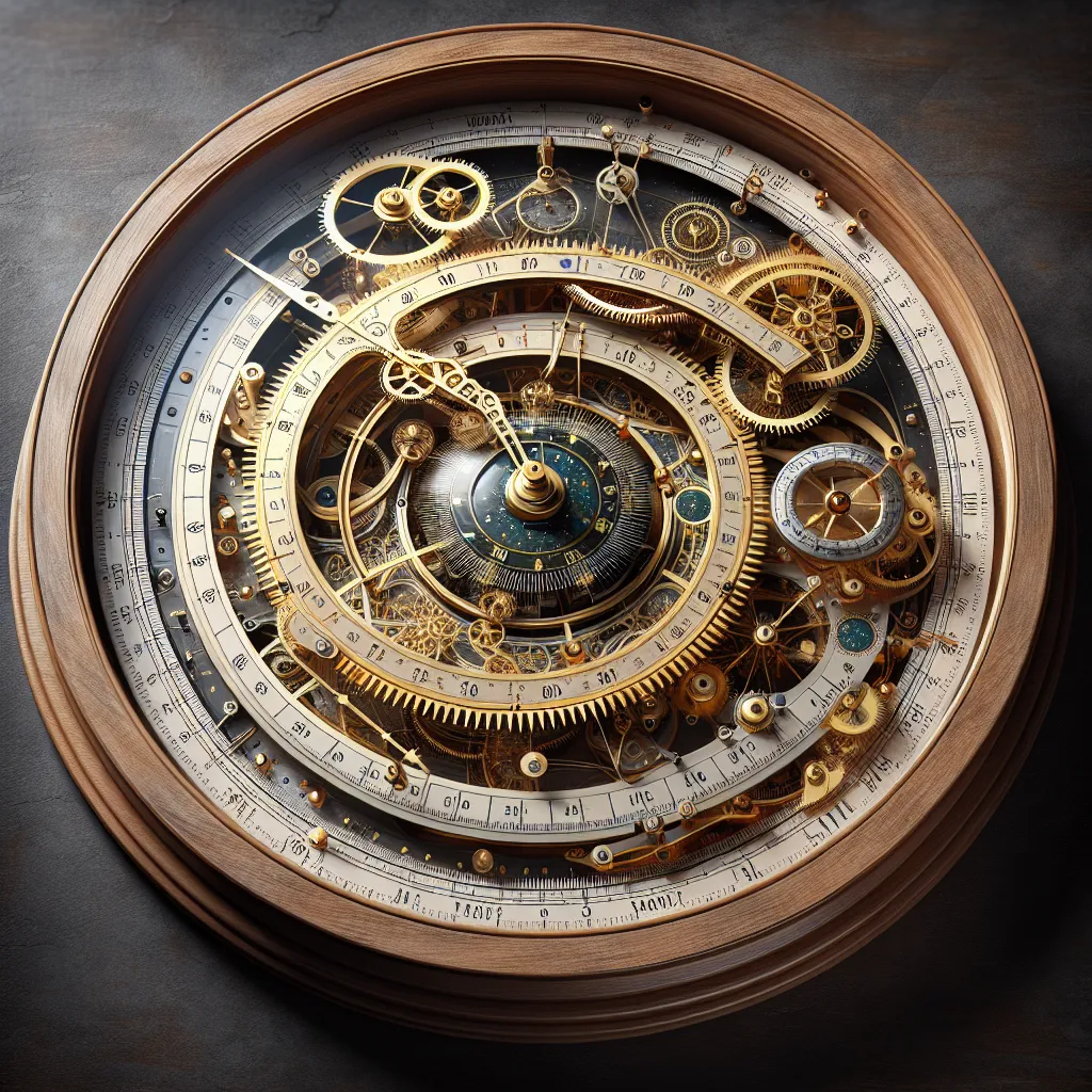 Reloj astronómico antiguo y su funcionamiento